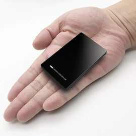 Tech Dual USB Output Super Slim Power Bank Ultra Thin, 3000mAh Portable Charger Mini External Phone Battery Pack Small Dual Outlet