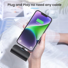 Load image into Gallery viewer, Mini Portable Charger Power Bank for iPhone,5200mAh Portable Phone Charger, Ultra-Compact PD Fast Charging Battery Pack
