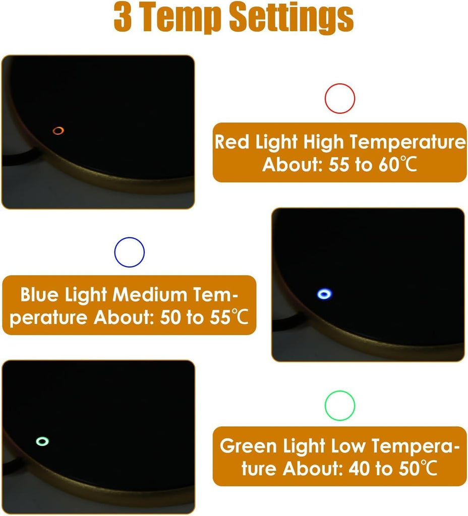 3 Levels Temperature Smart USB Heating Coaster Coffee, Tea & Appliances Beverage Warmers