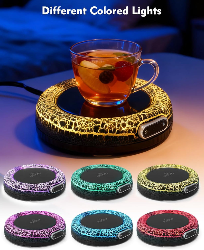 Smart Constant Warm Coaster, Volcano Warm Coaster,Coffee Mug Warmer,Home Desktop Ambient Light,Coffee Mug Warmer