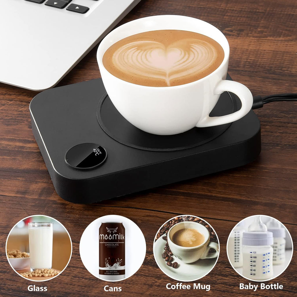 Coffee Mug Warmer, Coffee Warmer for Desk with Auto Shut Off & 3 Temperature Settings, Smart Coffee Cup Warmer for Desk